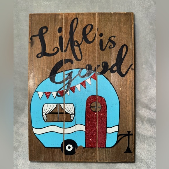 Other - Rustic Wooden Sign with Camper Design Hobby Lobby Decor